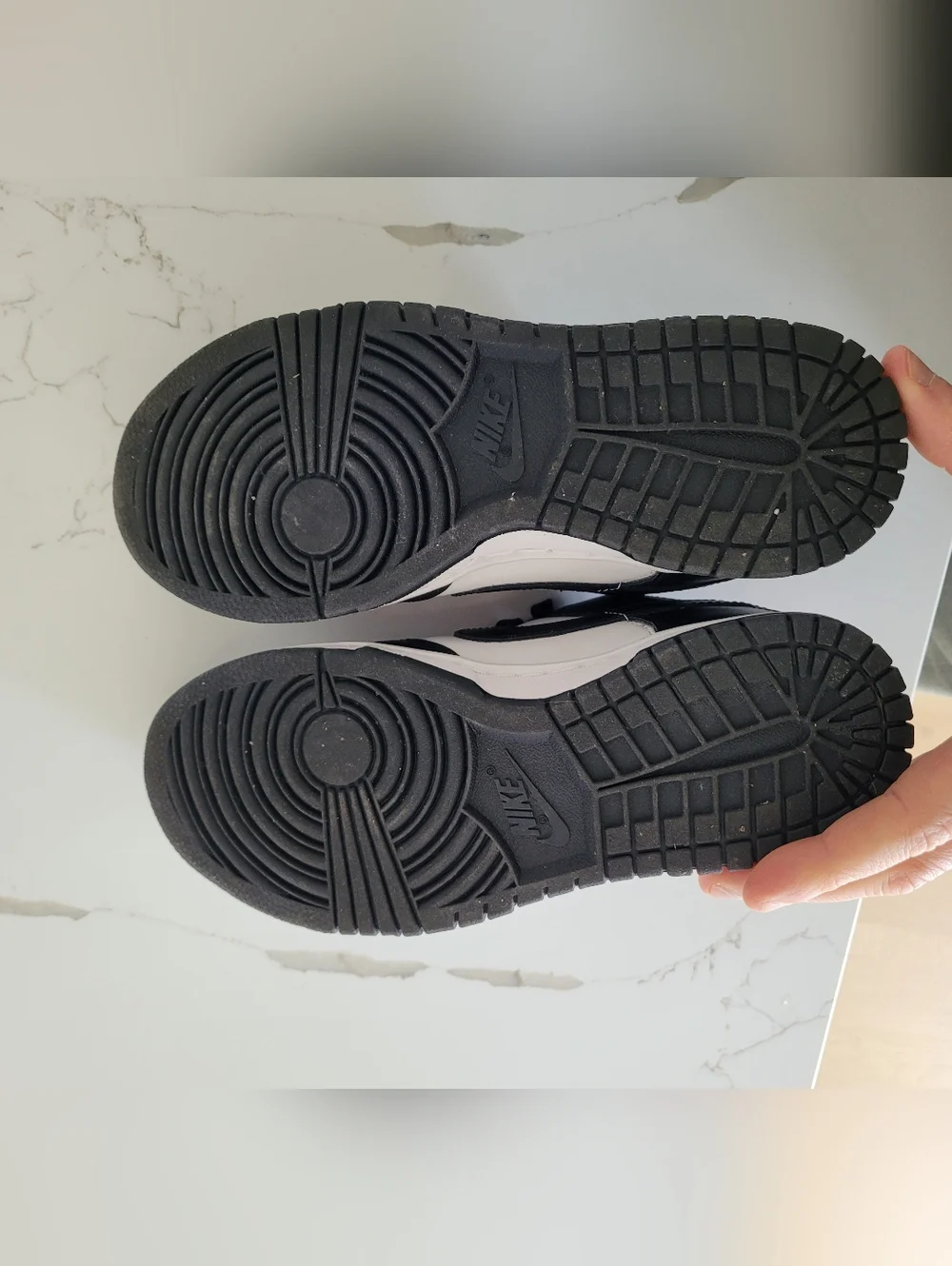 Womens' Nike Dunk Low Black Sneakers - Picture 3 of 9